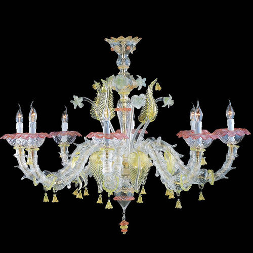 Lampadario classico - 7386 - Arte di Murano - in vetro soffiato / in vetro di Murano / da 12 lampadine