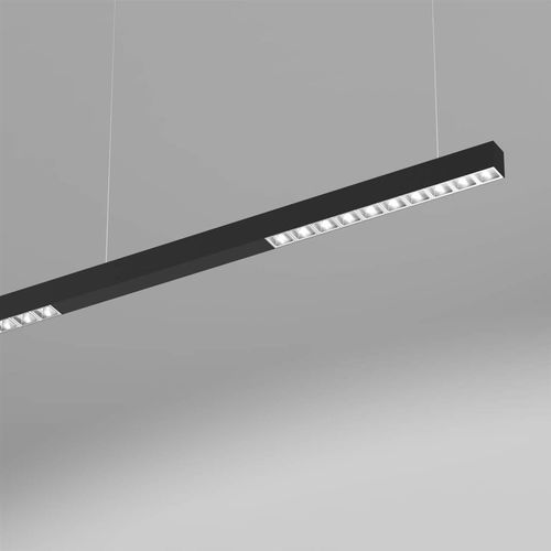 Profilo luminoso sospeso - quadro OFFICEspecial suspension di/id black PLF 14 - planlicht - LED / in alluminio / in policarbonato