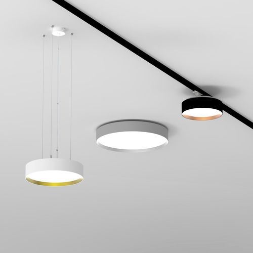 Luce LED - odelia surface gold/black sat. 330mm - planlicht - rotonda / IP20 / IP50