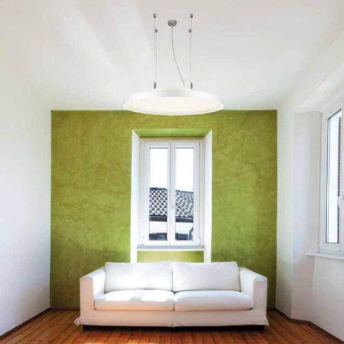 Luce a sospensione - SLETT - planlicht - LED / rotonda / in alluminio estruso