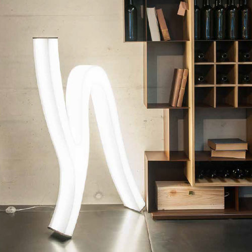 Lampada da terra - LASH - MOLTO LUCE - in metallo / in PMMA / design originale