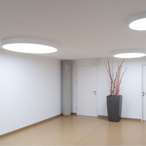 Plafoniera contemporanea - BADO - MOLTO LUCE - rotonda / in alluminio / LED
