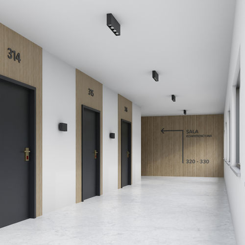 Faretto sporgente - EAZY - PXF LIGHTING - LED / rettangolare / IP20