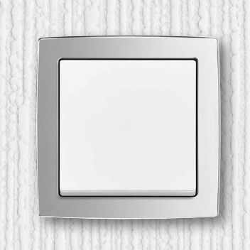 Interruttore a bascula - solo® - ABB Home and Building Automation - ad incasso / in termoplastica / in cromo