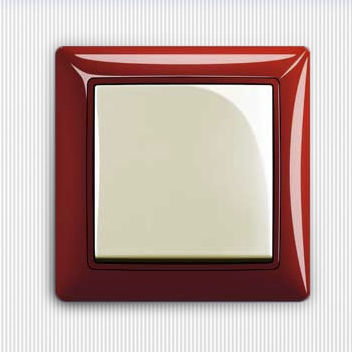Interruttore a pulsante - basic55® - ABB Home and Building Automation - ad incasso / contemporaneo / quadrato