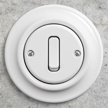 Interruttore a bascula - Decento® - ABB Home and Building Automation - ad incasso / in porcellana / Retro