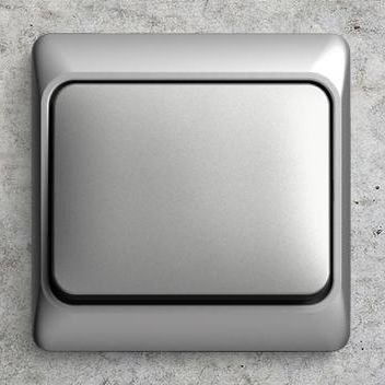 Interruttore a pulsante - alpha - ABB Home and Building Automation - ad incasso / in metallo / contemporaneo