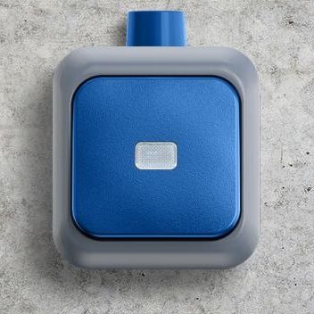 Interruttore a pulsante - Busch-Duro 2000® WDI - ABB Home and Building Automation - ad incasso / contemporaneo / industriale