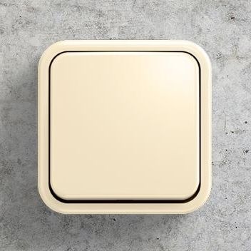 Interruttore a pulsante - Busch-Duro 2000® AP - ABB Home and Building Automation - non incassato / contemporaneo / quadrato