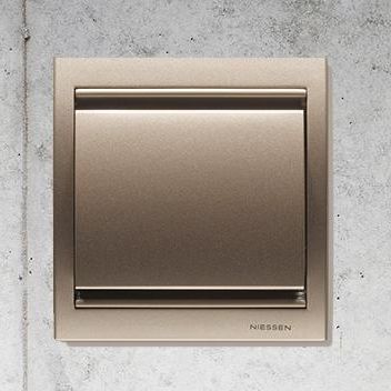 Interruttore a pulsante - Olas - ABB Home and Building Automation - ad incasso / contemporaneo / quadrato