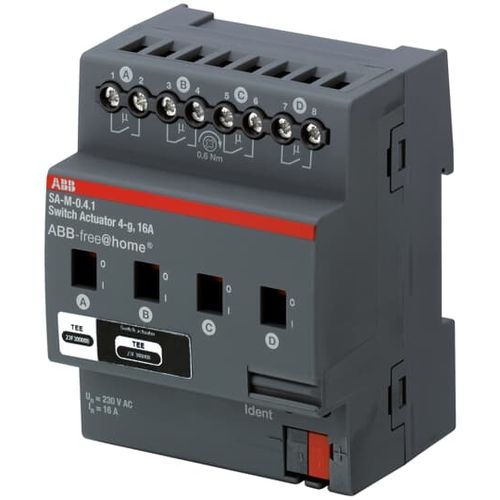 Attuatore di commutazione per sistema domotico - SA-M-0.4.1 - ABB Home and Building Automation - su guida DIN / per uso residenziale / da interno
