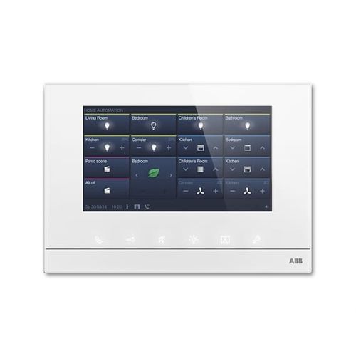 Videocitofono bianco - DP7-S Series - ABB Home and Building Automation - nero / da parete / da interno