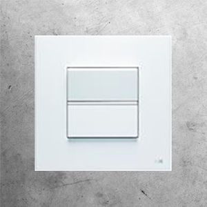 Interruttore a pulsante - Zenit - ABB Home and Building Automation - ad incasso / in acciaio inossidabile / in vetro
