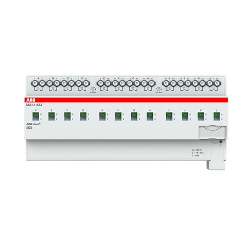 Attuatore di commutazione KNX - SA/S12.16.5.2 - ABB Home and Building Automation - su guida DIN / per uso residenziale / da interno