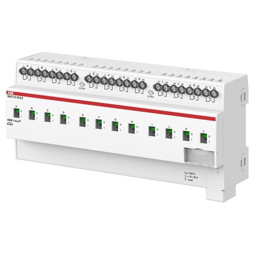 Attuatore di commutazione KNX - SA/S12.16.6.2 - ABB Home and Building Automation - su guida DIN / per uso residenziale / da interno