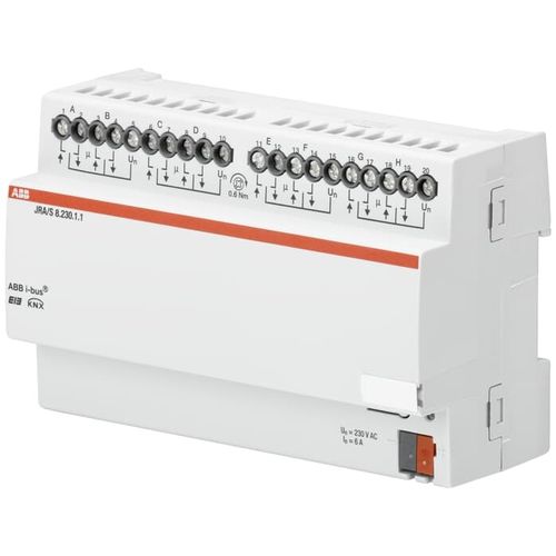 Attuatore per tende per tapparelle - JRA/S8.230.1.1 - ABB Home and Building Automation - KNX / per uso residenziale / su guida DIN