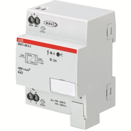 Modulo di interfaccia gateway - DG/S1.64.5.1 - ABB Home and Building Automation - su guida DIN / per sistema domotico / KNX