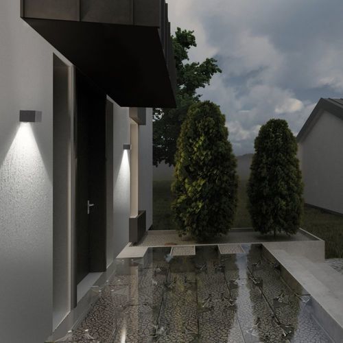 Applique contemporanea - TREND 110 - Lombardo - da interno / da esterno / in ghisa di alluminio