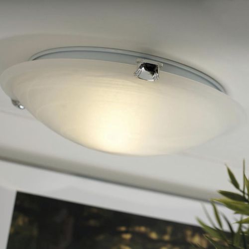 Plafoniera contemporanea - PETRI - Nordlux - rotonda / in alabastro / a lampada fluorescente