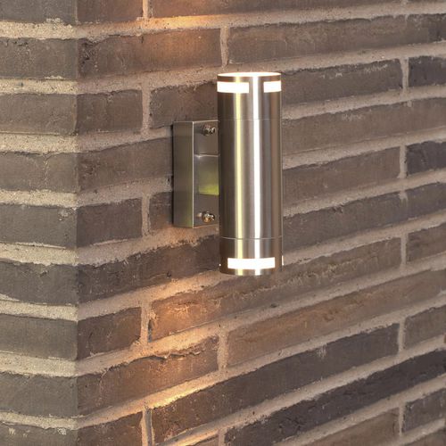 Applique in stile industriale - CAN - Nordlux - da esterno / in acciaio inossidabile / cilindrica
