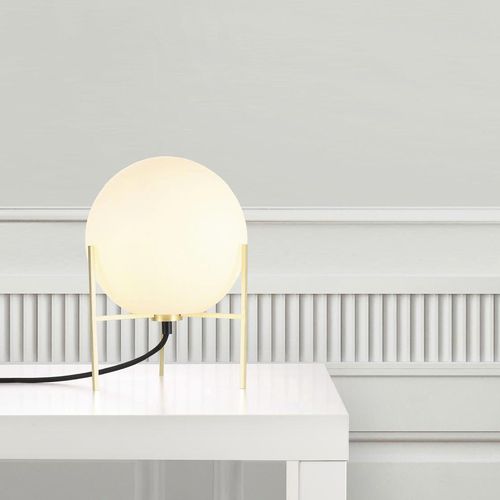 Lampada da tavolo - ALTON  - Nordlux - in ottone spazzolato / in vetro opalescente / contemporanea