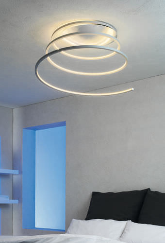 Plafoniera design originale - HELIX: 307 800 09 - ESCALE Möbel & Leuchten - in alluminio / LED / dimmerabile