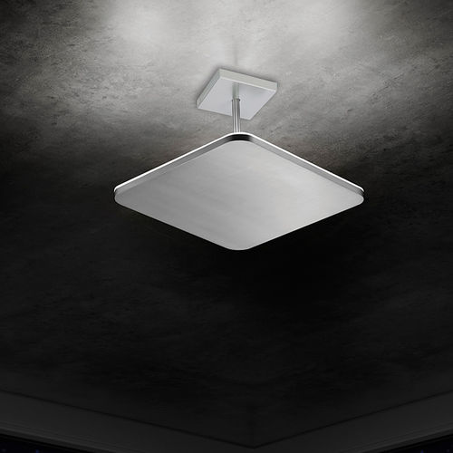 Plafoniera contemporanea - 9912 - Holtkötter Leuchten - quadrata / in alluminio spazzolato / LED