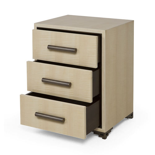 Comodino classico - 84-0036 DANESE - Christopher Guy - in mogano / con supporto in ottone / rettangolare