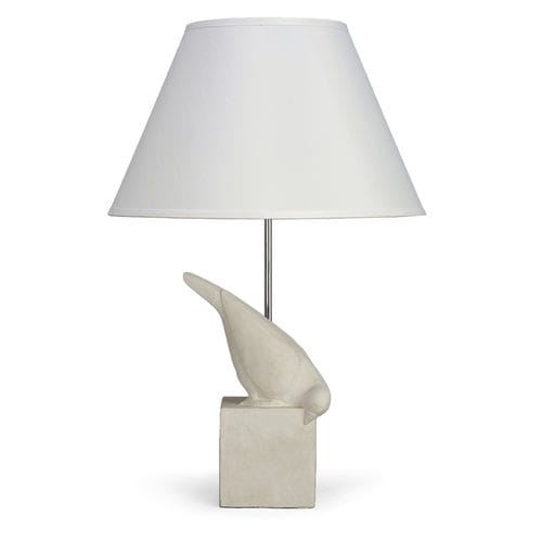 Lampada da comodino - COLOMBE DROITE - Christopher Guy - in seta / in pietra calcarea / contemporanea