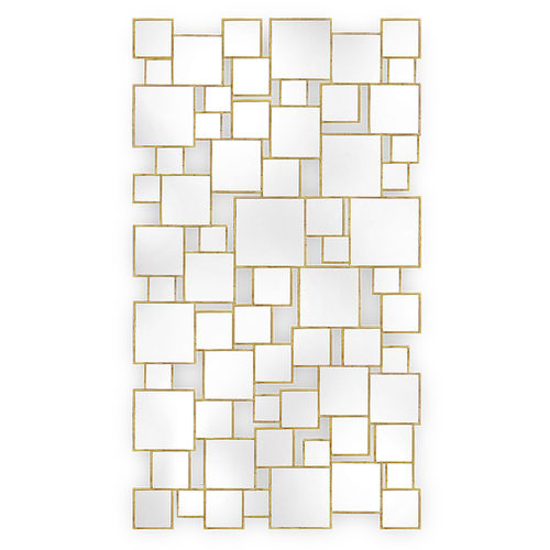 Specchio a muro - CARR&Eacute;E - Christopher Guy - design originale / rettangolare / in legno dorato a foglia oro