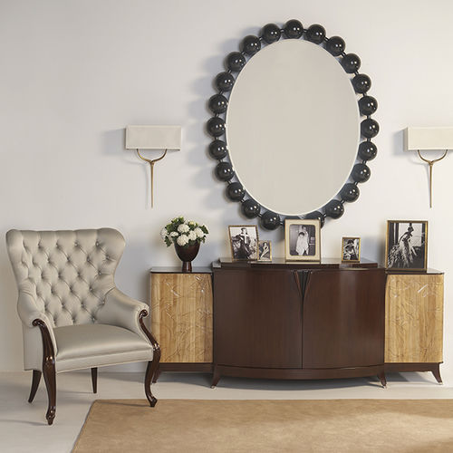 Credenza Art Deco - 85-0034 OISEAUX - Christopher Guy - impiallacciata in legno / in mogano / con ripiano
