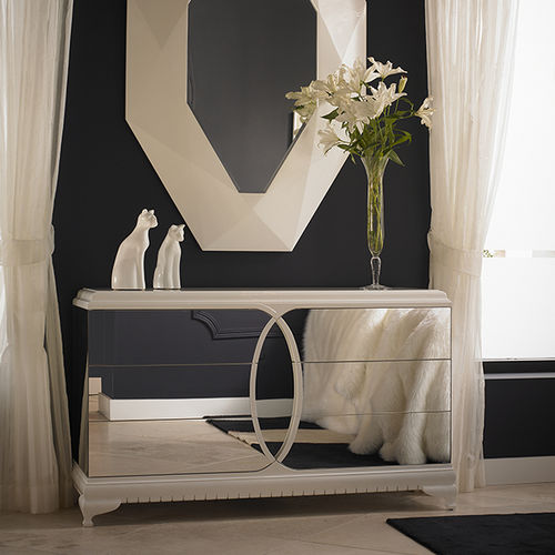 Credenza Art Deco - 85-0025 NO 5 - Christopher Guy - impiallacciata in legno / in mogano / in vetro
