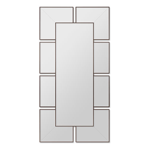 Specchio a muro - JENSEN - Christopher Guy - contemporaneo / rettangolare / in legno dorato a foglia oro