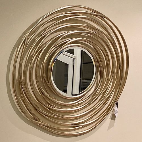 Specchio a muro - CERCLE SOCIAL - Christopher Guy - contemporaneo / rotondo / in mogano