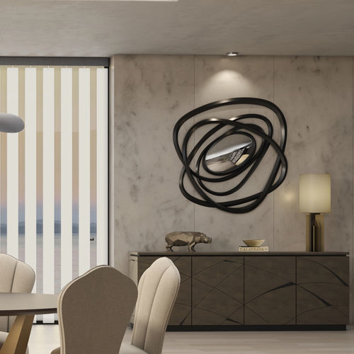 Specchio a muro - ORBIT - Christopher Guy - contemporaneo / in legno massiccio / dorato