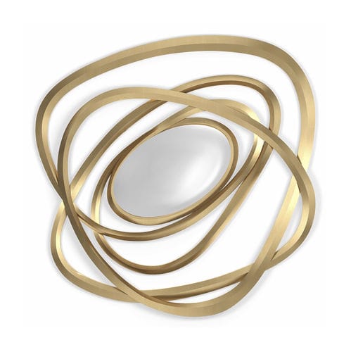 Specchio a muro - Orbit  - Christopher Guy - contemporaneo / scultura / in legno laccato