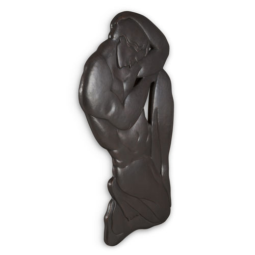 Scultura in rame - 46-0466 PENSEUR  - Christopher Guy - da parete