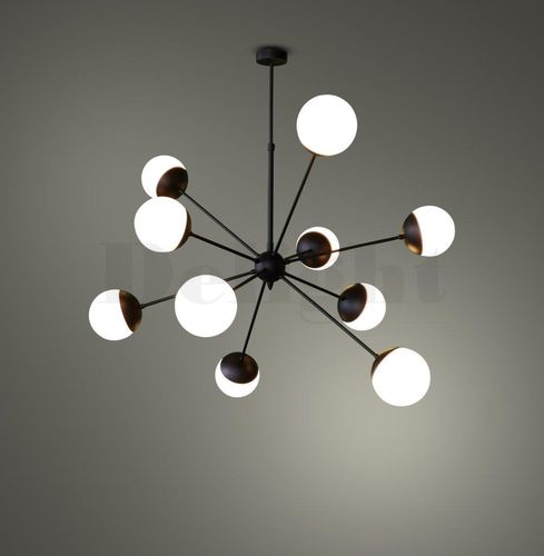 Lampada a sospensione - BLACK PEARL - Zefkilis Bros Co - Delight - in metallo / in vetro soffiato / contemporanea