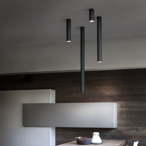 Plafoniera contemporanea - A-TUBE  - LODES - in metallo / alogena / LED