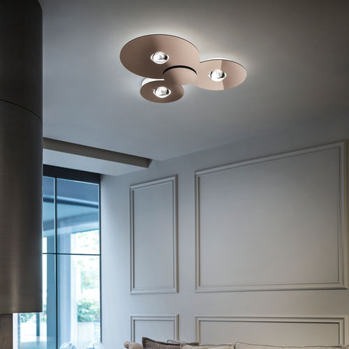 Plafoniera contemporanea - BUGIA - LODES - rotonda / in metallo / in Plexiglas®