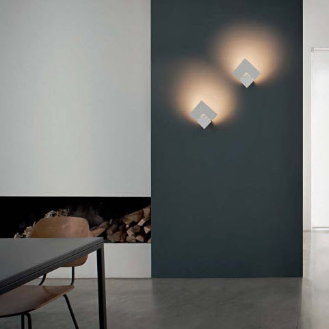 Applique contemporanea - PUZZLE TWIST  - LODES - da interno / in metallo / LED