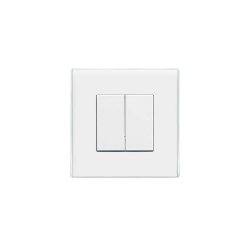 Interruttore a pulsante - TVTXI868BB02G   - TELECO Automation . - ad incasso / doppio / in policarbonato