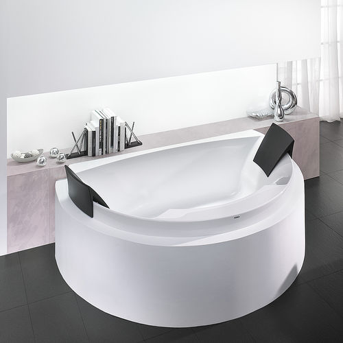 Vasca da bagno da appoggio - AVIVA: 6618 - HOESCH - in acrilico / doppia / bianca