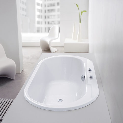 Vasca da bagno ovale - FOSTER: 6476 - HOESCH - in acrilico / idromassaggio / bianca
