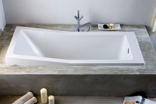 Vasca da bagno in acrilico - FOSTER: 6647 - HOESCH - bianca