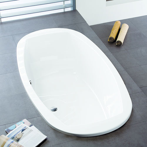 Vasca da bagno ovale - LARGO: 3695 - HOESCH - in acrilico / bianca