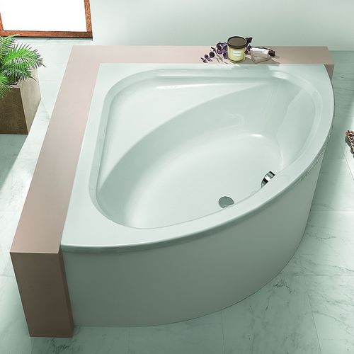 Vasca da bagno d'angolo - PARANA: 5572 - HOESCH - in acrilico / bianca