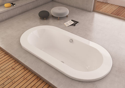 Vasca da bagno ovale - 6020 - HOESCH - in acrilico / di Philippe Starck / bianca