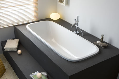 Vasca da bagno in legno - SINGLEBATH UNO: 3687 - HOESCH - in acrilico / bianca