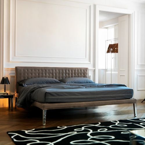Letto matrimoniale - EBRIDI  - CASAMANIA HORM - singolo / contemporaneo / imbottito